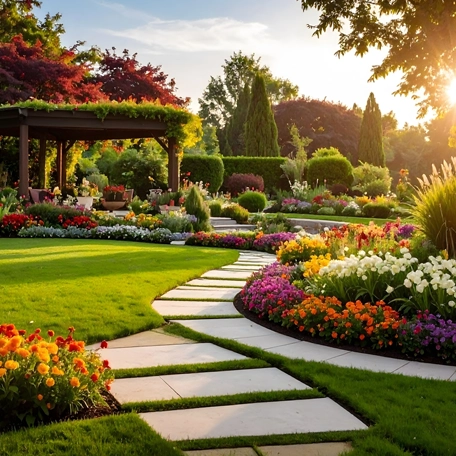 Romantic garden aesthetics